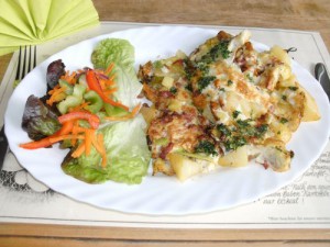 Bauernfrühstück mit Pfifferlingen