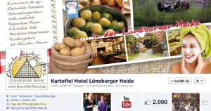 2000 Fans auf unserer Kartoffel-Hotel Facebook Seite