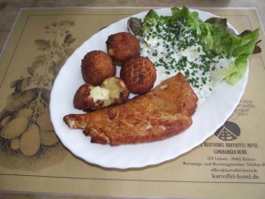 Gefüllte Kartoffelkroketten