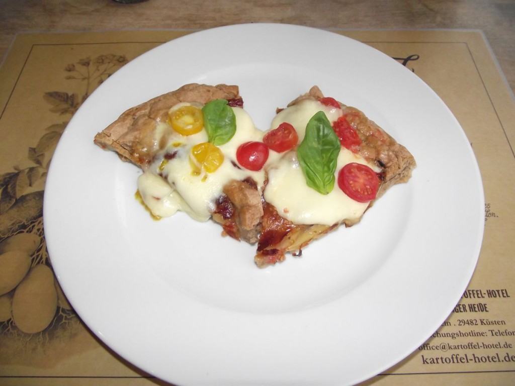 Kartoffel-Focaccia Caprese