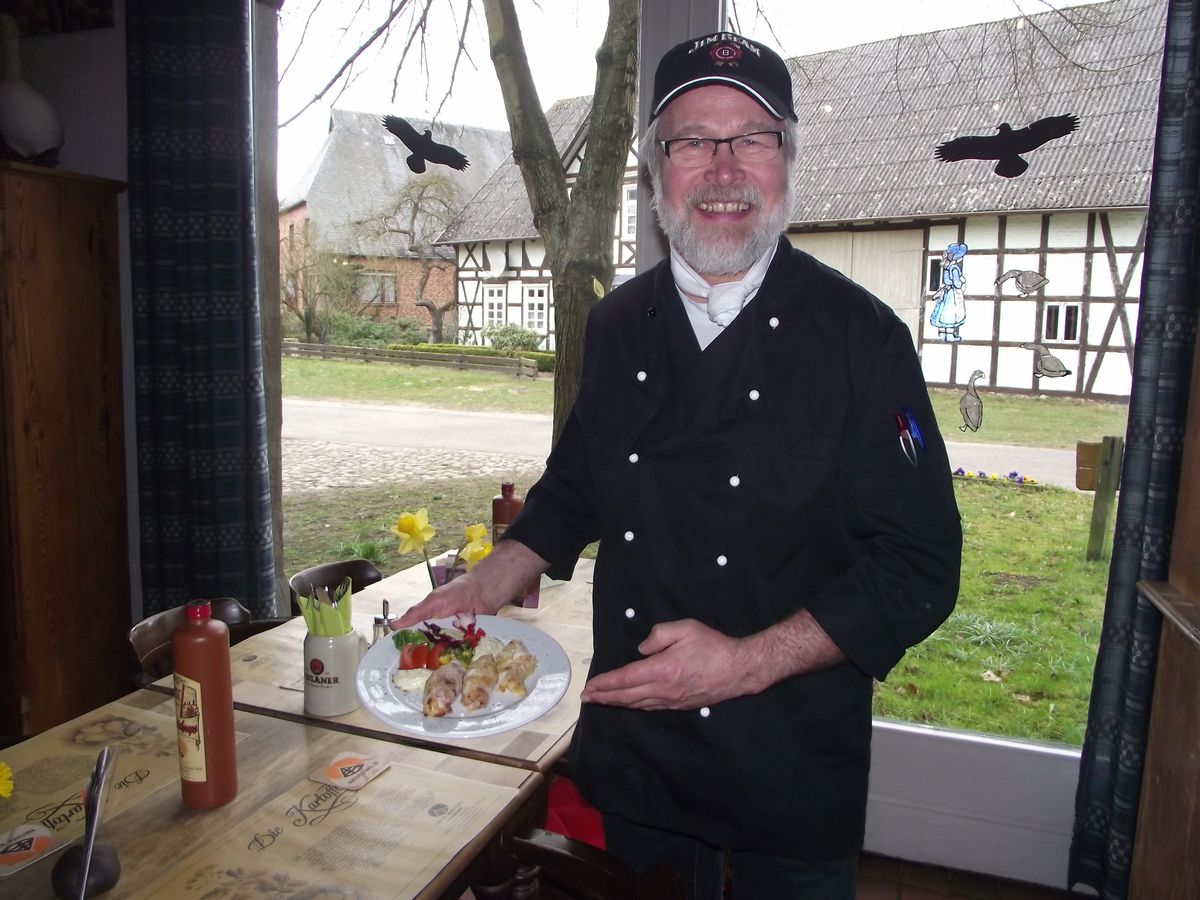 Gefüllte Kartoffelröllchen