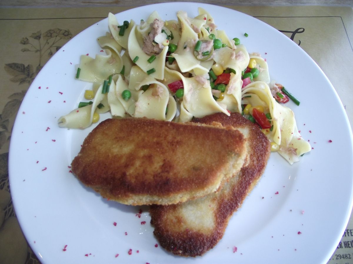 Nudelsalat aus Kartoffelnudeln