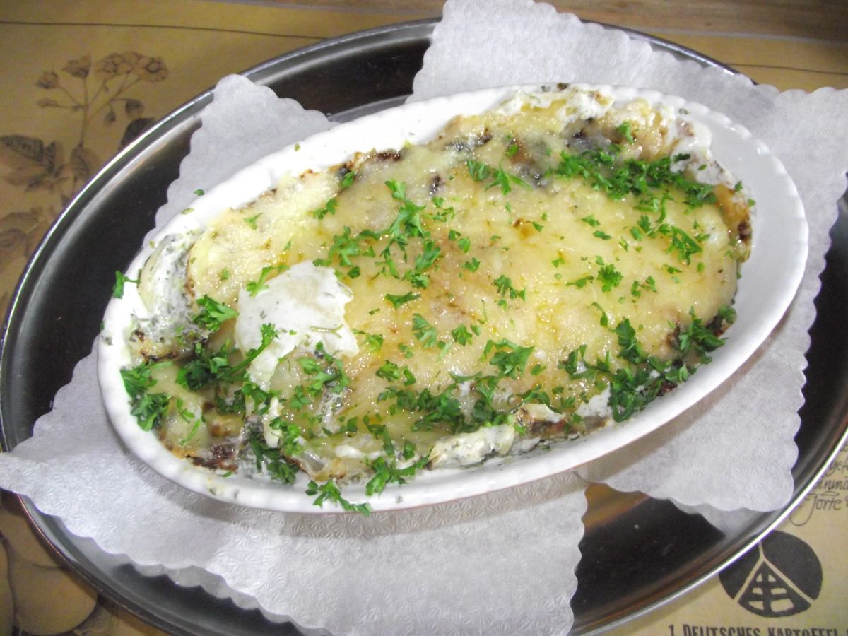 Kartoffelgratin mit Käsekruste