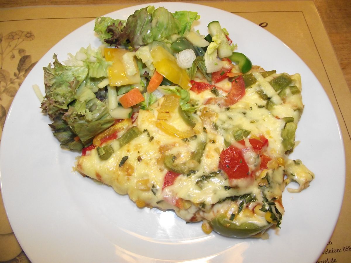 Gemüse-Kartoffelpizza