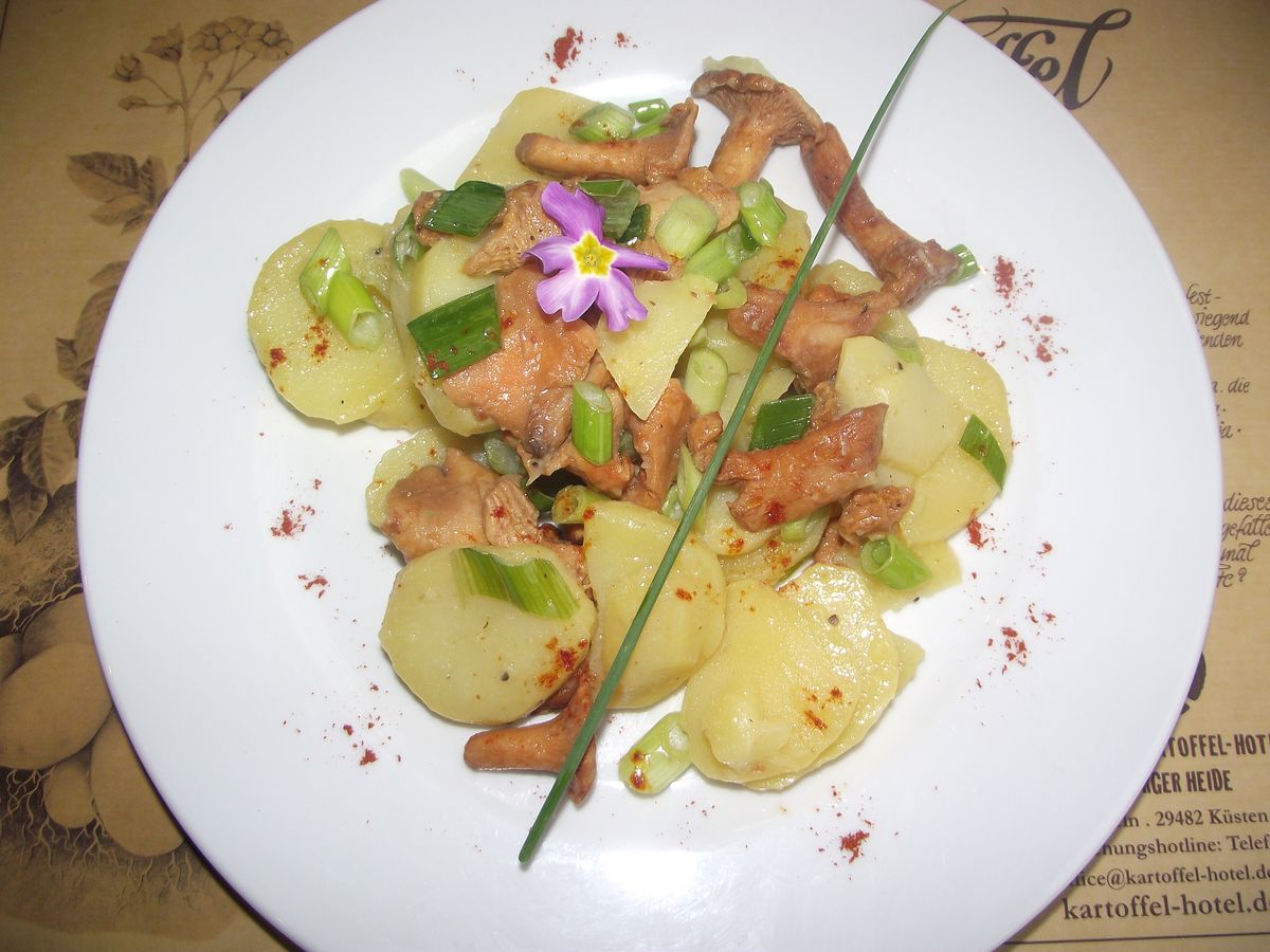 Kartoffelsalat mit Pilzen und Zwiebeln | Heidefarmen Blog