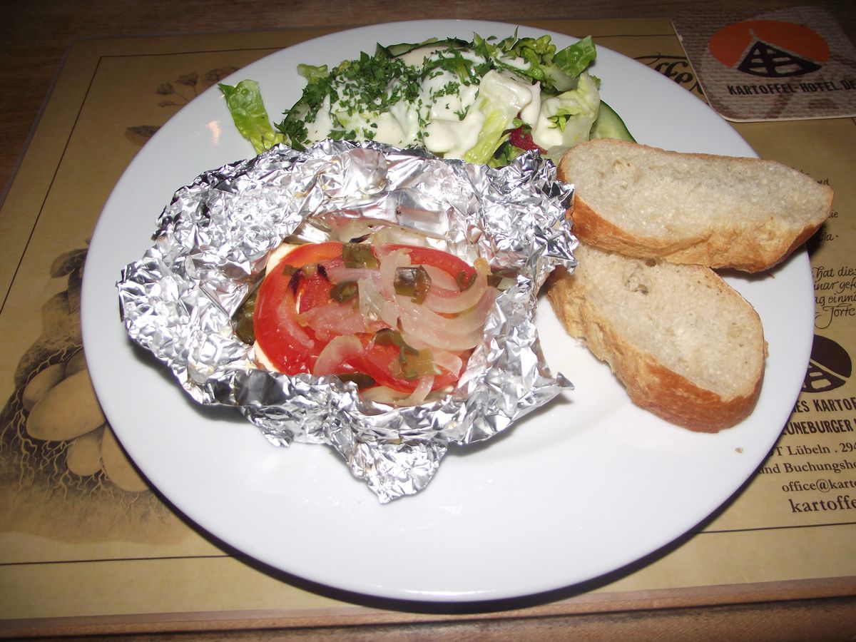 gegrillte Schafskäsepäckchen