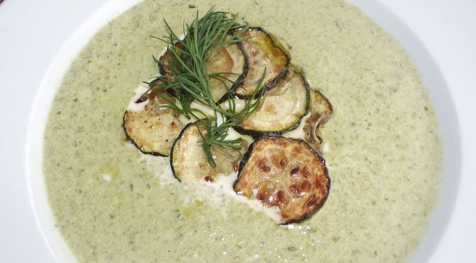 Zucchini-Spinat-Suppe
