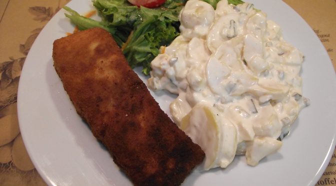 Backfisch mit Kartoffelsalat