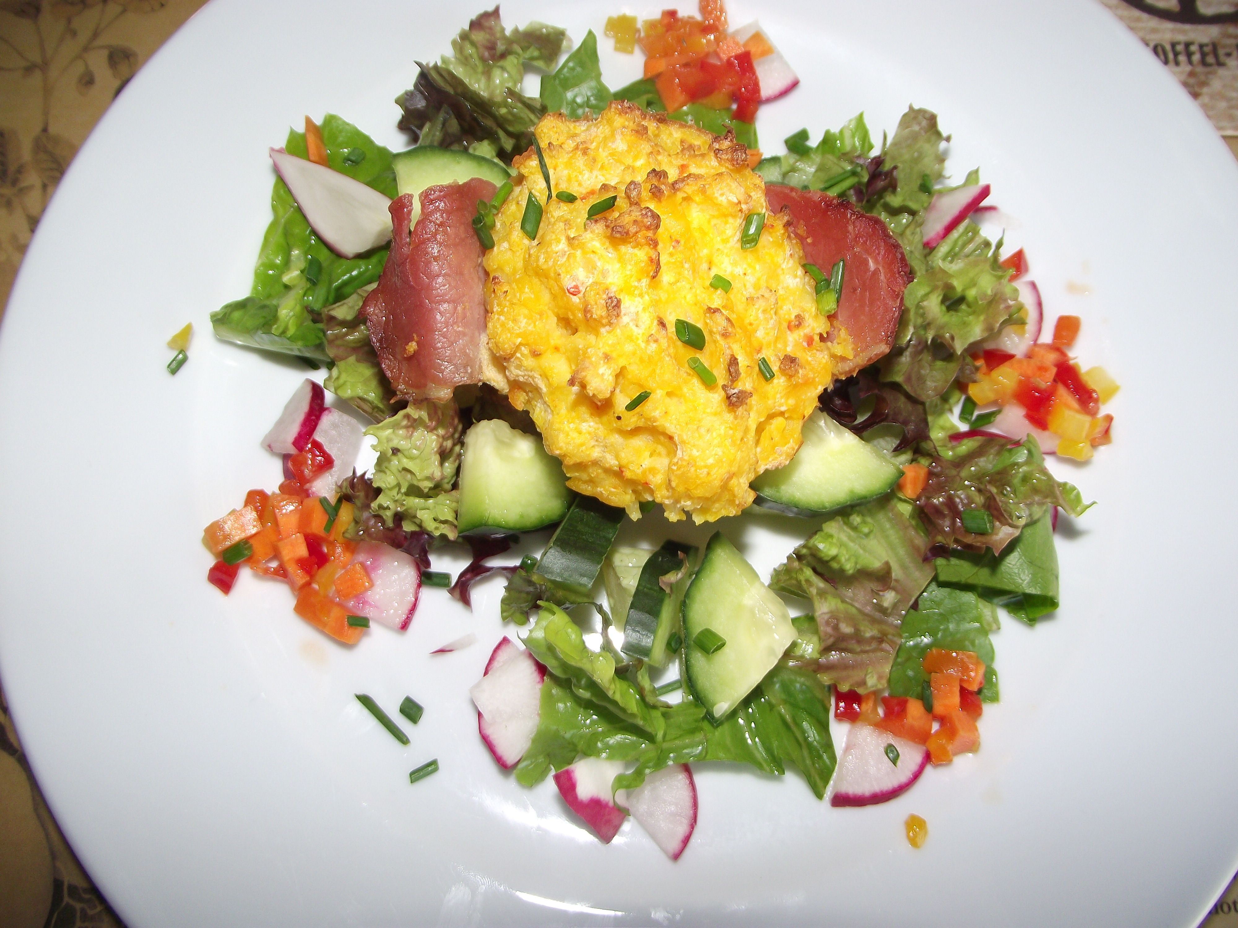 Kürbis-Speck-Soufflè